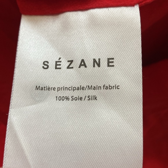 Sézane Red Silk Camisole - Picture 4 of 4